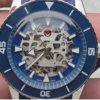 rado captain cook blue dial silicone strap