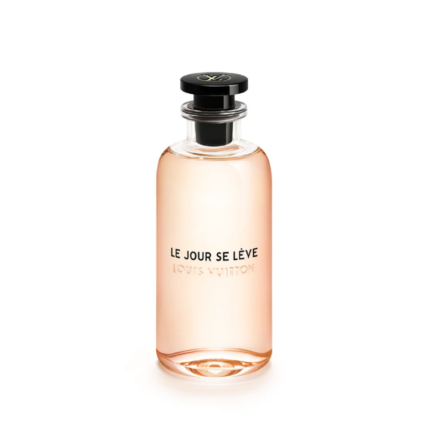 louis vuitton le jour se lève perfume bottle in amber with a black cap louis vuitton le jour se lève perfume bottle in amber with a black cap