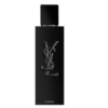 yves saint laurent myslf le perfume featuring a matte black bottle with an embossed logo yves saint laurent myslf le perfume featuring a matte black bottle with an embossed logo