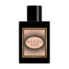 gucci bloom intense perfume with a black bottle and floral design packaging