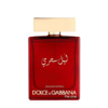 dolce & gabbana the one exclusive edition perfume bottle in deep red with a gold cap