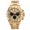 rolex daytona oyster, 40 mm, full gold with black chronographs