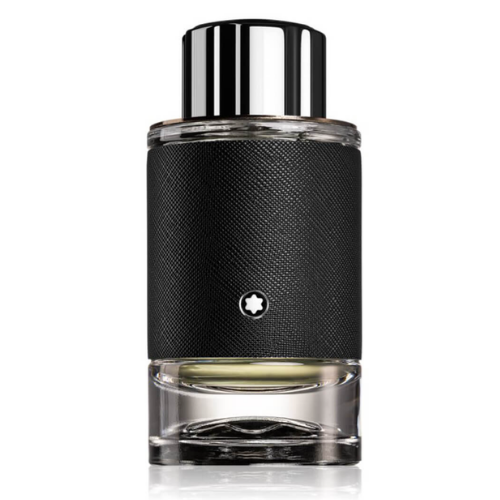 montblanc explorer perfume in a matte black bottle with metallic silver detailing montblanc explorer perfume in a matte black bottle with metallic silver detailing