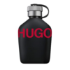 hugo boss hugo just different eau de toilette in a matte black bottle with bold red lettering hugo boss hugo just different eau de toilette in a matte black bottle with bold red lettering