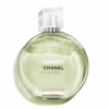 chanel chance eau fraîche spray featuring a fresh green tone and minimalist clear design