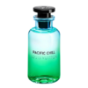 louis vuitton pacific chill eau de perfume in a green and blue gradient glass bottle