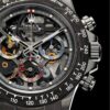 rolex daytona with a black and silver skeleton design watch rolex daytona with a black and silver skeleton design watch