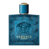 versace eros eau de toilette perfume in a turquoise blue bottle