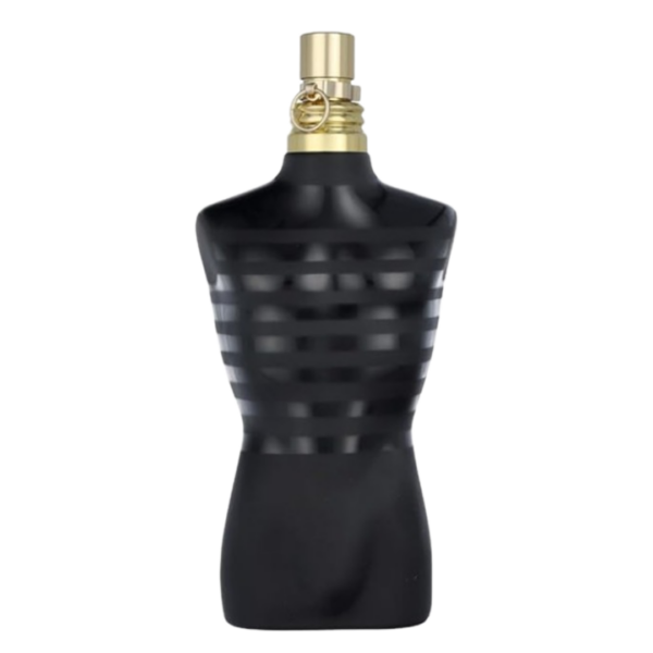 jean paul gaultier black le male le perfume eau de perfume in a matte black bottle with gold accents jean paul gaultier black le male le perfume eau de perfume in a matte black bottle with gold accents