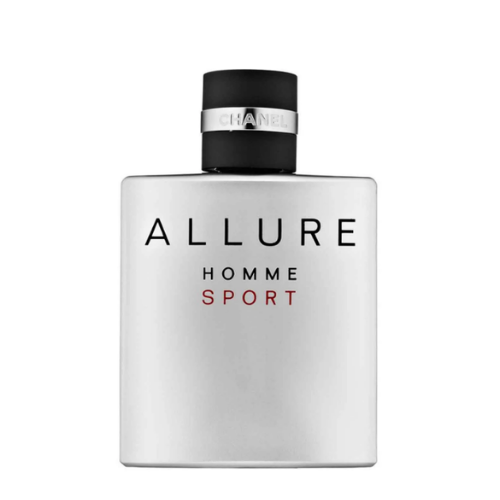 chanel allure homme sport perfume in a silver box