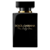 dolce & gabbana the only one black perfume bottle with gold lettering and accents