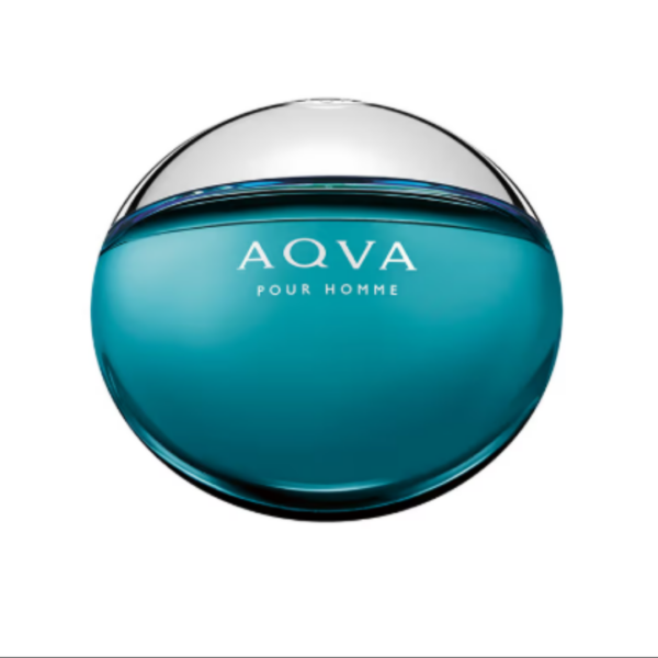 bvlgari aqva pour homme eau de toilette in deep teal blue glass bottle