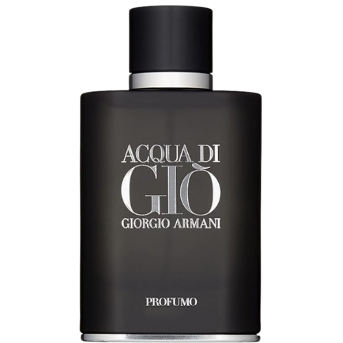 giorgio armani acqua di giò perfume black matte bottle with silver accents