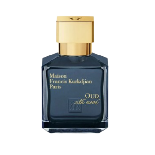 maison francis kurkdjian oud satin mood navy blue glass perfume bottle with gold cap maison francis kurkdjian oud satin mood navy blue glass perfume bottle with gold cap