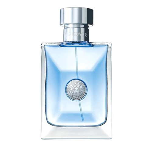 versace sky blue rectangular perfume bottle with metallic silver top versace sky blue rectangular perfume bottle with metallic silver top