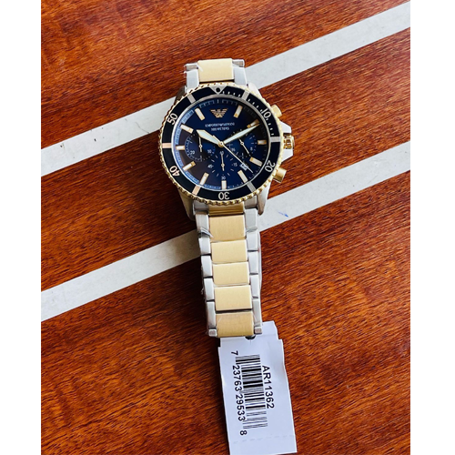 emporio armani chronograph two tone mens watch emporio armani chronograph two tone mens watch
