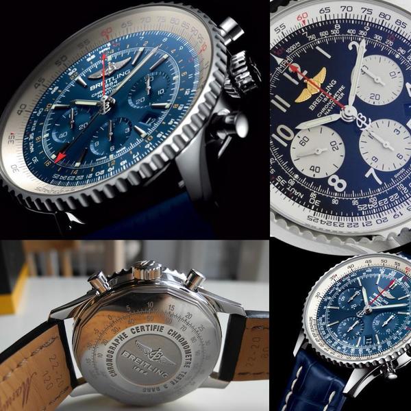 breitling stylish navitimer blue 7699