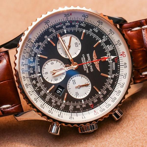 breitling stylish navitimer brown 7712