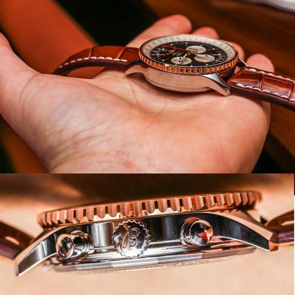 breitling stylish navitimer brown 7712