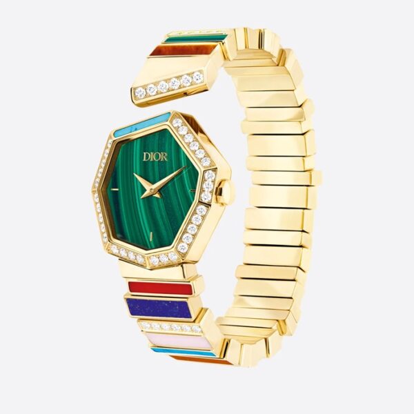 gem dior green watch