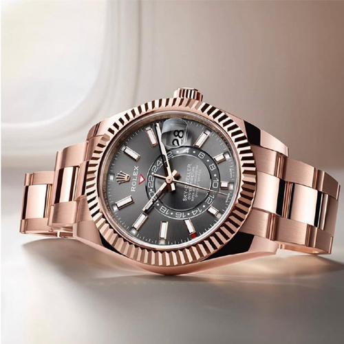 rolex watch sky dweller black dial
