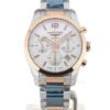 longines conquest classic chronograph white 6755