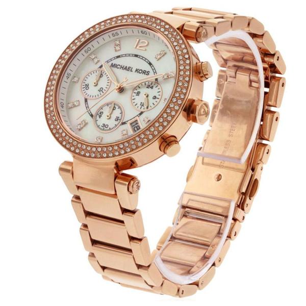 michael kors ladies parker chronograph watch mk5491