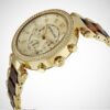 michael kors yellow gold plated chronograph watch mk568
