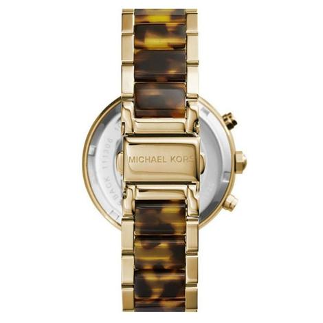 michael kors yellow gold plated chronograph watch mk568