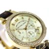 michael kors yellow gold plated chronograph watch mk568