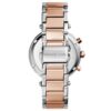 michael kors ladies parker two tone navy chronograph designer watch mk6141