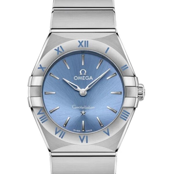 omega constellation ladies blue 28mm omega constellation ladies blue 28mm