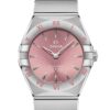 omega constellation ladies pink 28mm
