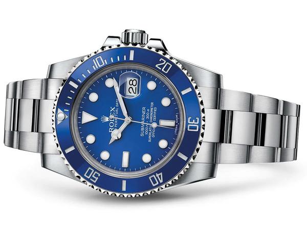 rolex submariner swiss mechanism blue 7655