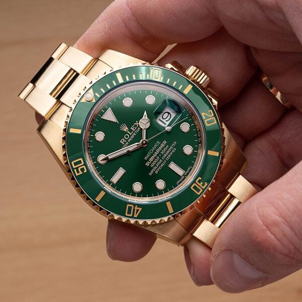 rolex submariner date oyster full gold with green dial rolex submariner date oyster full gold with green dial
