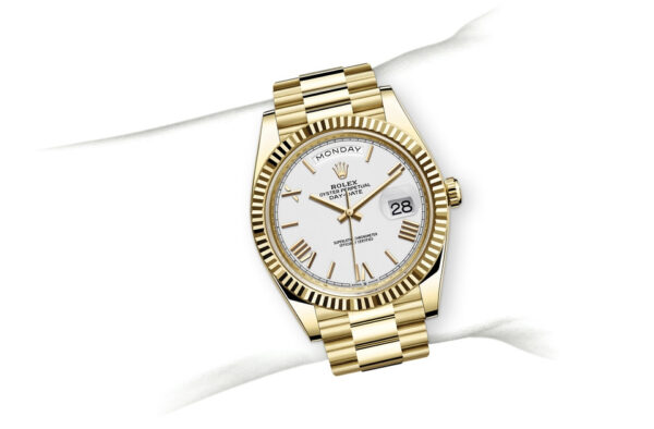 rolex oyster perpetual day date gold with white dial rolex oyster perpetual day date gold with white dial