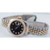rolex date just gold silver black dial diamond 5678 women rolex date just gold silver black dial diamond 5678 women