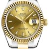 rolex date just gold silver golden dial 2345 women rolex date just gold silver golden dial 2345 women