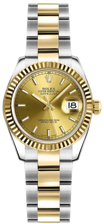 rolex date just gold silver golden dial 2345 women rolex date just gold silver golden dial 2345 women