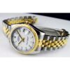 rolex date just gold silver white dial 8897 women
