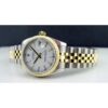 rolex date just gold silver white dial 8897 women