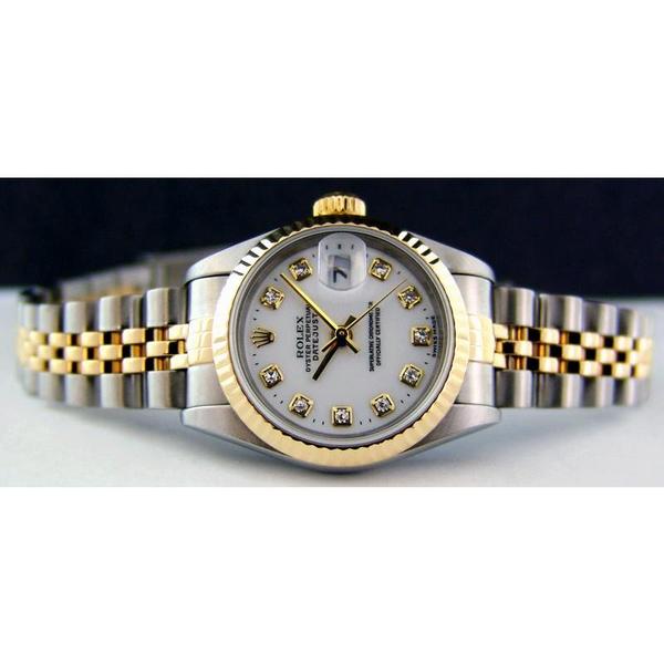 rolex ladies datejust 78273 white dial women
