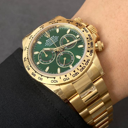 rolex daytona automatic gold chain green dial rolex daytona automatic gold chain green dial
