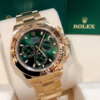 rolex daytona automatic gold chain green dial rolex daytona automatic gold chain green dial