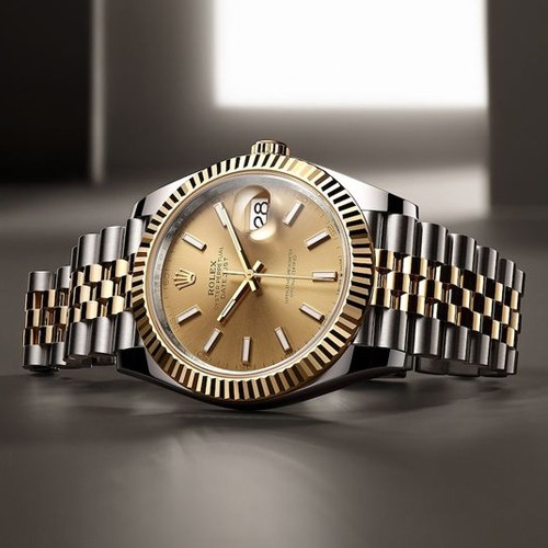rolex datejust men oystersteel and yellow gold