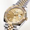 rolex datejust men oystersteel and yellow gold