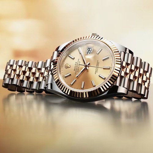 rolex datejust men oystersteel and yellow gold