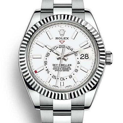 rolex sky dweller silver white dial rolex sky dweller silver white dial