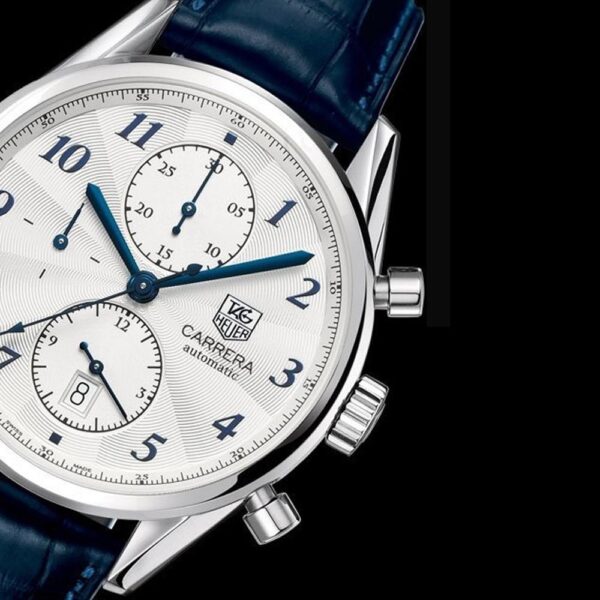tag 6744 blue dial white