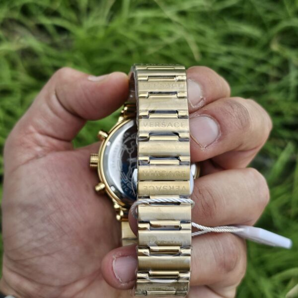 versace greca black dial gold tone watch versace greca black dial gold tone watch